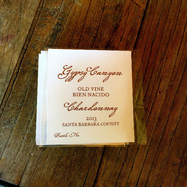 Gypsy Canyon CHARDONNAY 2015 Sta. Rita Hills